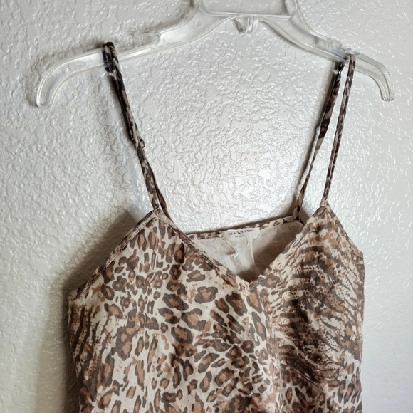 Spell & The Gypsy Ada Animal Print Linen Cami Tank Top Brown sz S - Picture 4 of 9